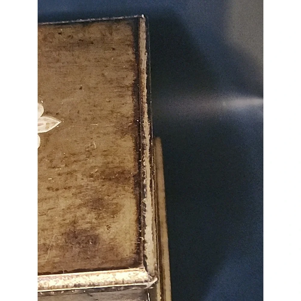 Vintage Goldtone Gilt Wood Musical‎ Florentine Style Jewelry Box 5